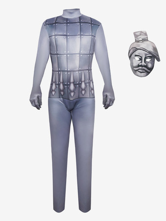 グレイ戦士コスチューム ハロウィン 兵馬俑スーツ コスプレ ステージパフォーマンスコスチューム