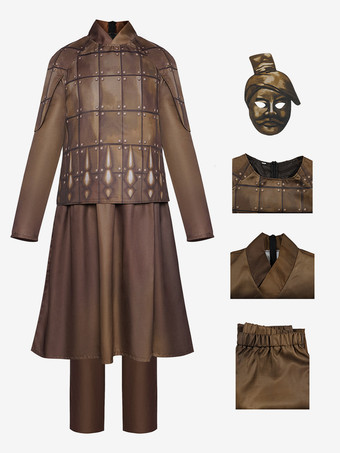 戦士コスチューム ハロウィン 兵馬俑スーツ コスプレ ステージパフォーマンスコスチューム