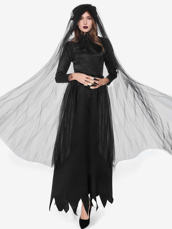 ハロウィン 女性用ハロウィンコスチューム コスプレ ヴァンパイア花嫁コスチューム 大人女性 パフォーマンス ステージコスチューム