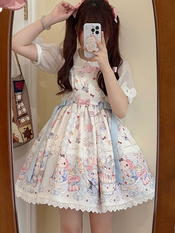 スイートロリータドレス ポリエステル ノースリーブ ジャンパー スイートロリータドレス