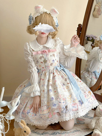 スイートロリータドレス ポリエステル ノースリーブ ジャンパー スイートロリータドレス