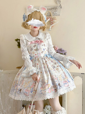 スイートロリータドレス ポリエステル ノースリーブ ジャンパー スイートロリータドレス