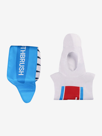 ハロウィン ハロウィンコスチューム ホワイト ユニセックス 面白い服 サッシュ ポリエステルセット ホリデーコスチューム