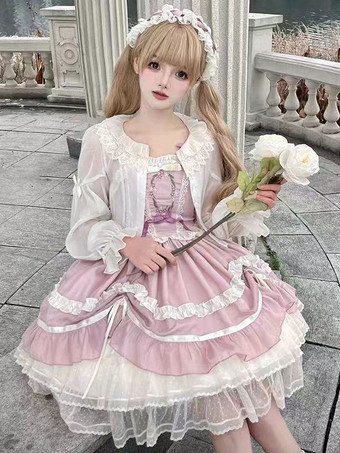 スイートロリータドレス ポリエステル ノースリーブ ジャンパー スイートロリータドレス