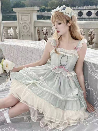 スイートロリータドレス ポリエステル ノースリーブ ジャンパー スイートロリータドレス