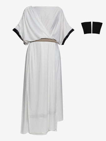 ホワイト 中世のコス コスチューム 古代ギリシャのガードル アラブの王子のコスチューム