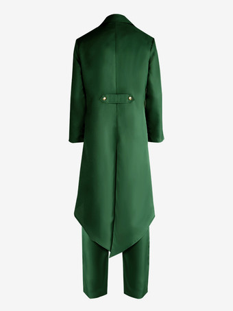 中世ゴシックタキシードマジシャンステージパフォーマンスコスチュームレトロロングジャケット