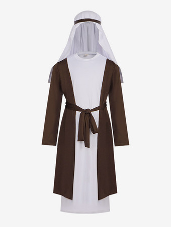 ブラウン アラビア 中東 ドバイ 羊飼い コスチューム 長老 コスチューム ハロウィン パーティー コスチューム
