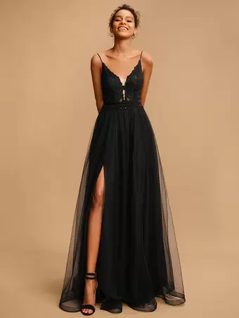 black prom dresses 2013 plus size black prom dress Sydneys Closet SC7428 Prom Dress