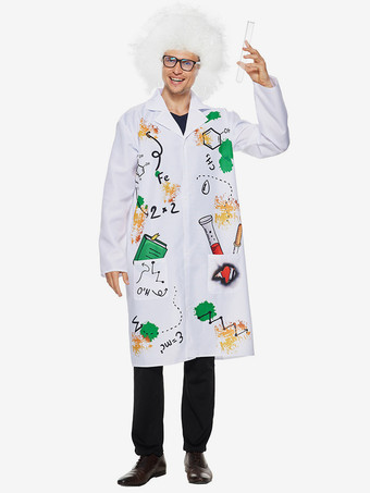 ホワイト ハロウィン フランケンシュタイン 楽しい実験室 マッドサイエンティスト キャンパス パーティー イベント コスチューム