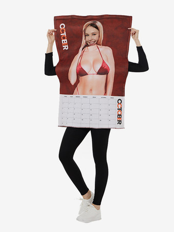 ワインレッド ハロウィンパーティーパフォーマンスコスチューム、楽しいパロディー壁画コスチューム、キャンパスイベントパフォーマンスジャンプスーツ