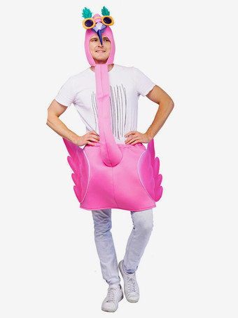 ハロウィン ピンク フラミンゴ ステージ パフォーマンス コスチューム カーニバル 面白いパーティー コスチューム