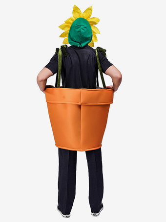 ハロウィン 面白いひまわり鉢植え衣装 ステージ衣装 パフォーマンス衣装