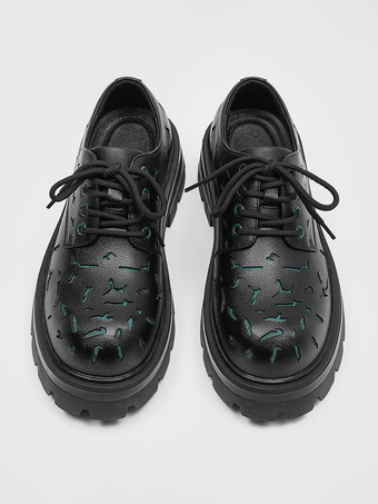 Dress Shoes For Men Modern Round Toe Strap Adjustable PU Leather