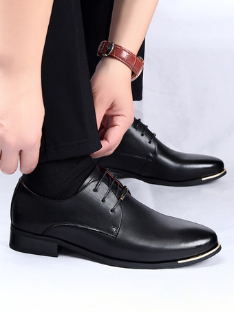 Abendschuhe für Männer Hochwertiger spitzer Zehenbereich Riemen Verstellbares Lackleder