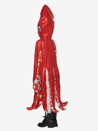 子供用プレイコスチューム 海の生き物 かわいいイカ ワンピース 学校パーティー 面白いコスチューム