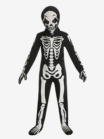 ハロウィン 子供用 ホワイト スカル ゴースト ボーン コスプレ 衣装 ステージ ゴースト コスチューム ワンピース パーティー コスチューム