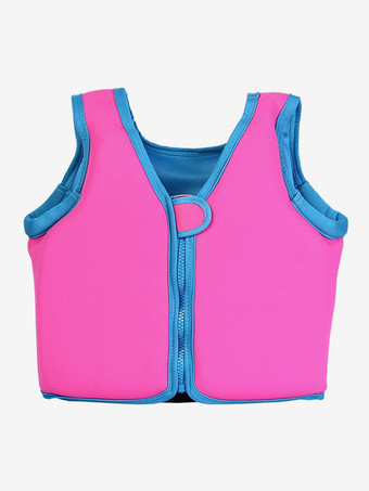 ローズレッドグリーンライフベスト 子供用スポーツウェア カラーブロック