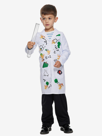 子供用ハロウィンコスチューム ホワイトハロウィンセット 子供用ポリエステルオーバーコートウィッグ