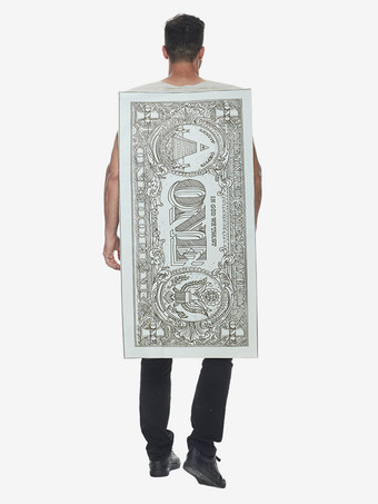 ハロウィーンのパーソナライズされたドルコスチュームバーパーティードル紙幣コスチューム