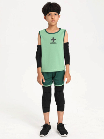 膝パッド 子供用 スポーツアクセサリー ブラック 2個 ランニング スポーツ用