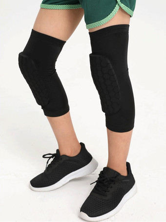 膝パッド 子供用 スポーツアクセサリー ブラック 2個 ランニング スポーツ用