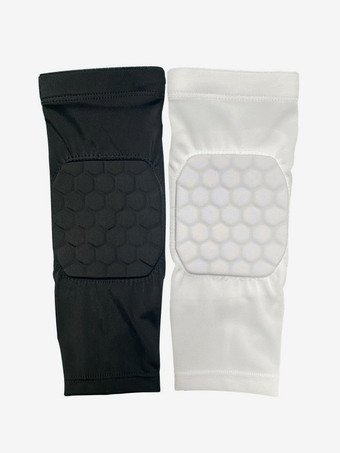 ホワイト 肘パッド 子供用 スポーツアクセサリー 2個 スポーツウェア