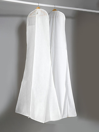 ウェディングドレスダストカバー 幅広 両面 ホワイト 不織布 厚手 ロングテール ドレスバッグ