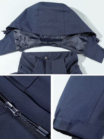 メンズ 防水ハイキングジャケット カジュアル グレー コート