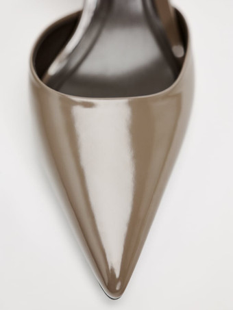 Slingback Dress Shoes Women Pointed Toe Buckle Detail High Heels