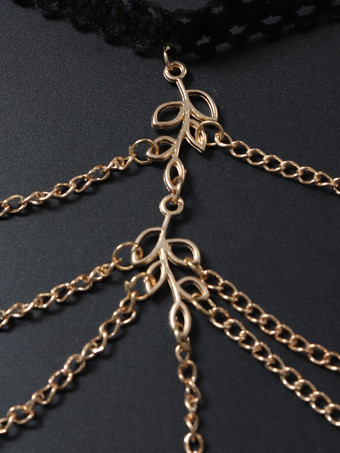 シンプルな太ももチェーン パールリーフ サマービキニ バケーションレッグチェーン