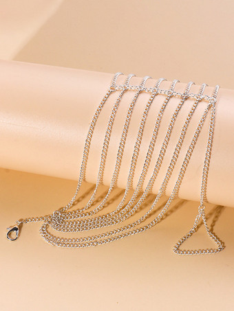 シンプルなフットチェーン レイヤードループリンク ビーチバケーションフットチェーン