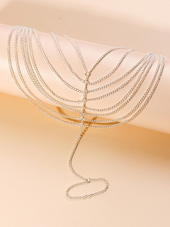 シンプルなフットチェーン レイヤードループリンク ビーチバケーションフットチェーン