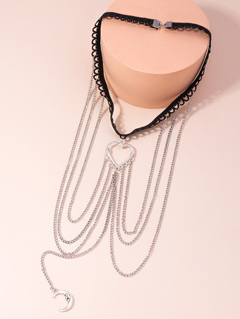 太ももチェーン ハート ムーン レイヤード タイムレス ビーチ ビキニ レッグチェーン