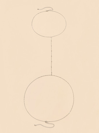 ベリーチェーン ビーズ シンプル シック 万能 ビキニ ボディチェーン