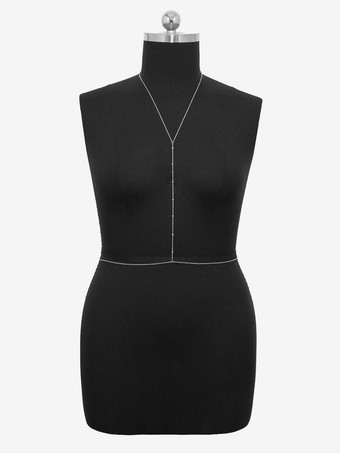 ベリーチェーン ビーズ シンプル シック 万能 ビキニ ボディチェーン