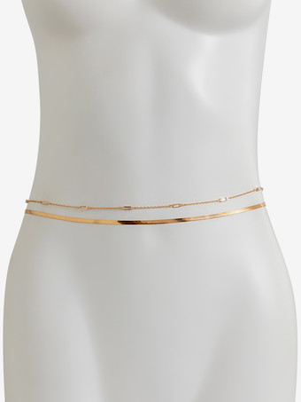 ベリーチェーン 幾何学的 繊細 ビーチ バケーション ボディチェーン