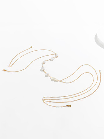 ベリーチェーン パール シック 万能 ビキニ ビーチ ボディチェーン