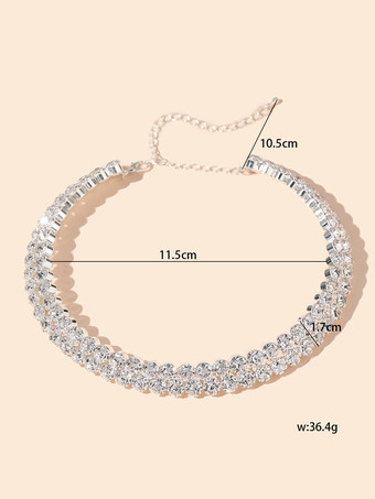 ウェディングネックレス シルバーゴールドウェディングネックレス