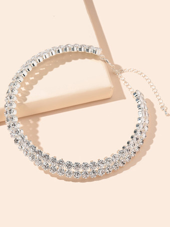 ウェディングネックレス シルバーゴールドウェディングネックレス