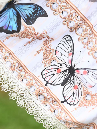 スウィートロリータSKレースイメージ蝶柄ロリータスカート