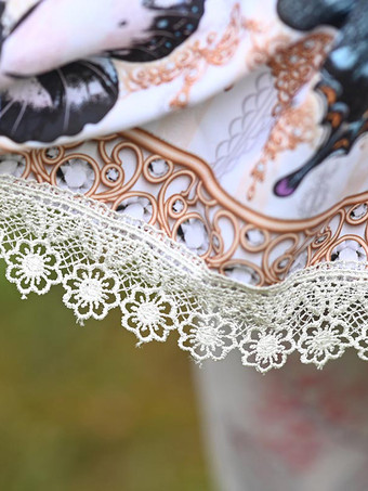 スウィートロリータSKレースイメージ蝶柄ロリータスカート