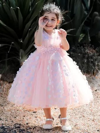 Best White Pink Flower Girl Dress Buy White Pink Flower Girl Dress at Cheap Price from China Milanoo