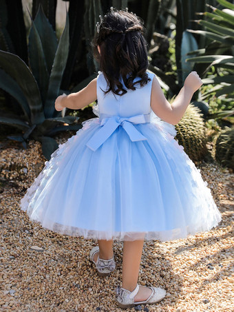 白いフラワーガールドレス 特別な日のドレス ピンクのレース ノースリーブ ジュエルネック フラワーガールドレス