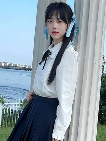 Süße Lolita Blusen Weiße Langarm Lolita Top Lolita Shirt Schleifen Rüschen