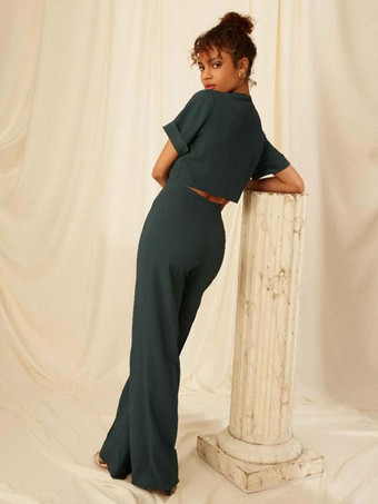 ブライズメイドドレス ポリエステル ジャンプスーツ フロアレングス ウェディング パーティードレス