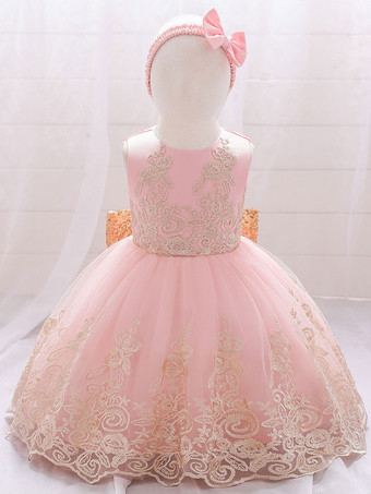 ピンクホワイトフラワーガールドレス 特別な日のためのドレス ロイヤルブルーレース ノースリーブ ジュエルネック フラワーガールドレス