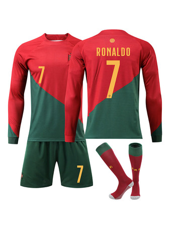 Portugal Jersey Cristiano RONALDO Number 7 Adult Long Sleeve 3 Pieces Set