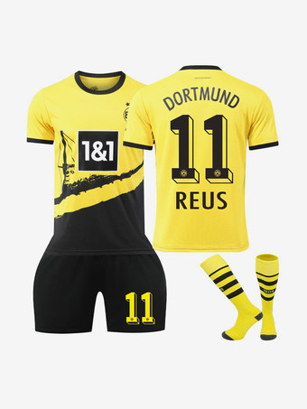 Adults and Kids No. 11 REUS Men's Jersey 3 Pieces Short Sleeve Sets