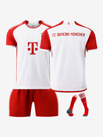 FC Bayern München Home Jersey 23/24 3 peças para adultos e crianças